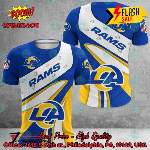 NFL Los Angeles Rams Big Logo 3D Hoodie Apparel