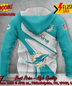 NFL Miami Dolphins Big Logo 3D Hoodie Apparel