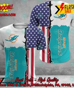 NFL Miami Dolphins US Flag 3D Hoodie Apparel