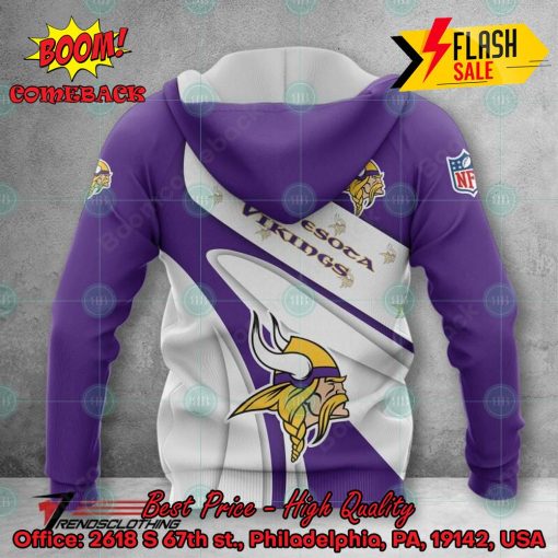 NFL Minnesota Vikings Big Logo 3D Hoodie Apparel