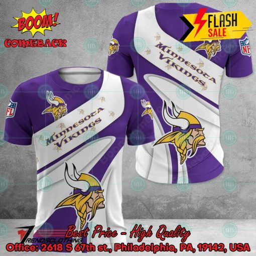 NFL Minnesota Vikings Big Logo 3D Hoodie Apparel