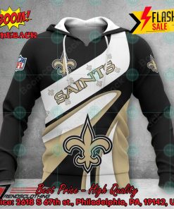 NFL New Orleans Saints Big Logo 3D Hoodie Apparel