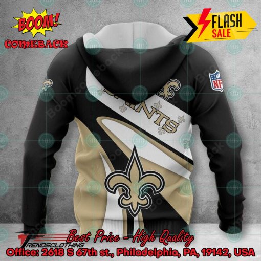 NFL New Orleans Saints Big Logo 3D Hoodie Apparel