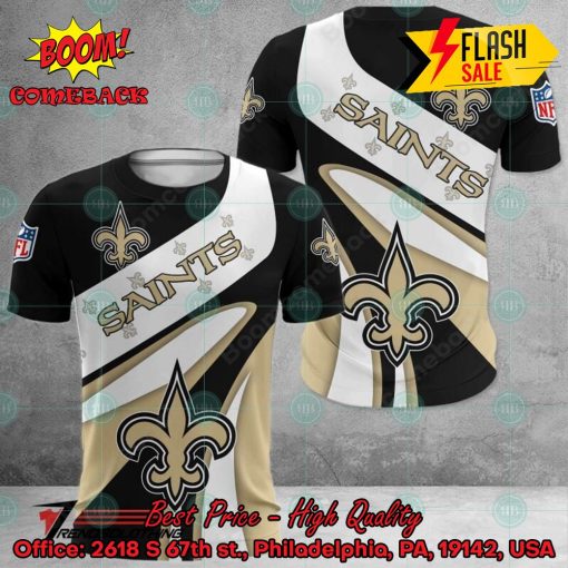 NFL New Orleans Saints Big Logo 3D Hoodie Apparel