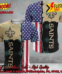 NFL New Orleans Saints US Flag 3D Hoodie Apparel