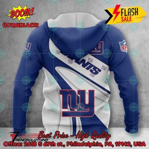 NFL New York Giants Big Logo 3D Hoodie Apparel