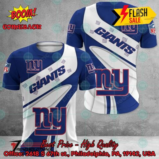 NFL New York Giants Big Logo 3D Hoodie Apparel