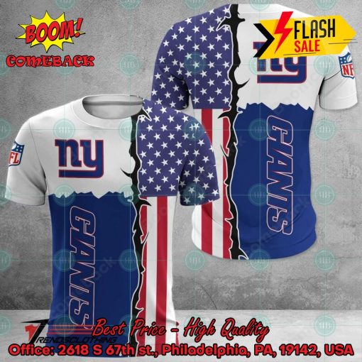 NFL New York Giants US Flag 3D Hoodie Apparel