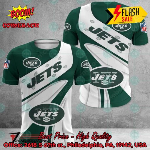 NFL New York Jets Big Logo 3D Hoodie Apparel