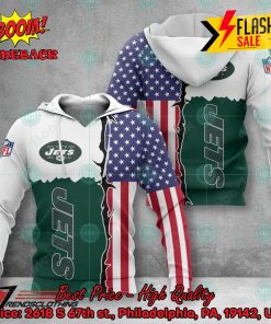 NFL New York Jets US Flag 3D Hoodie Apparel