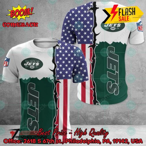 NFL New York Jets US Flag 3D Hoodie Apparel