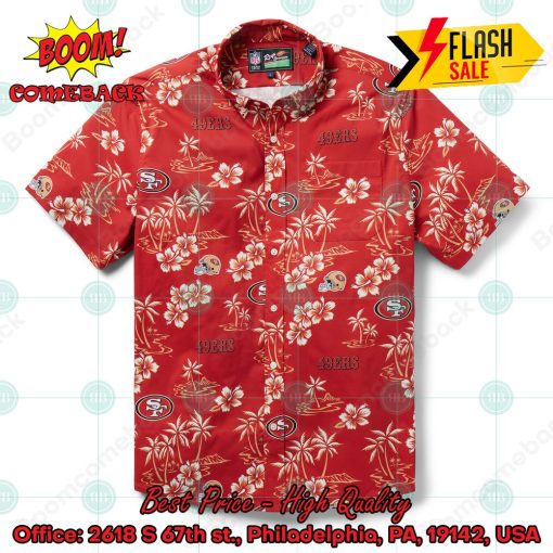 NFL San Francisco 49ers Coconut Tree Hibiscus Hawaiian Shirt