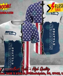 NFL Seattle Seahawks US Flag 3D Hoodie Apparel