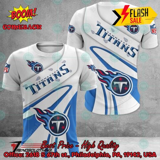 NFL Tennessee Titans Big Logo 3D Hoodie Apparel