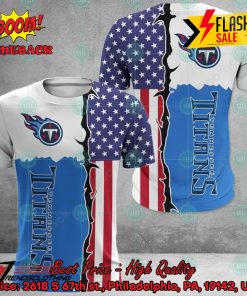 NFL Tennessee Titans US Flag 3D Hoodie Apparel