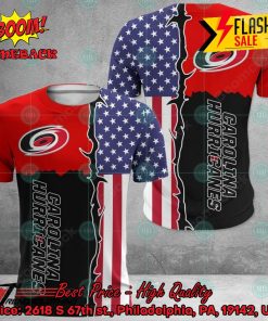 nhl carolina hurricanes us flag 3d hoodie apparel 2 C3d5p