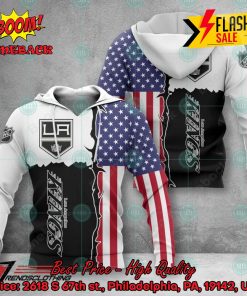 NHL Los Angeles Kings US Flag 3D Hoodie Apparel