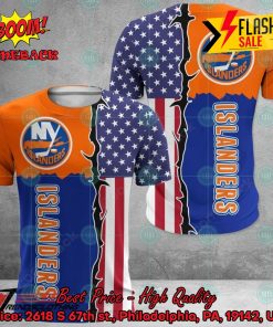 NHL New York Islanders US Flag 3D Hoodie Apparel