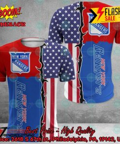 NHL New York Rangers US Flag 3D Hoodie Apparel
