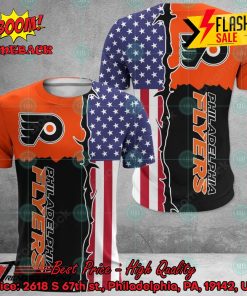 NHL Philadelphia Flyers US Flag 3D Hoodie Apparel