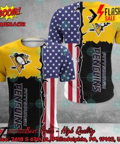 NHL Pittsburgh Penguins US Flag 3D Hoodie Apparel