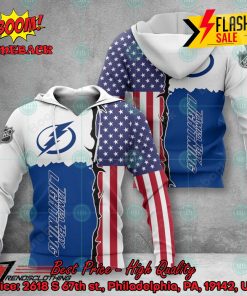 NHL Tampa Bay Lightning US Flag 3D Hoodie Apparel