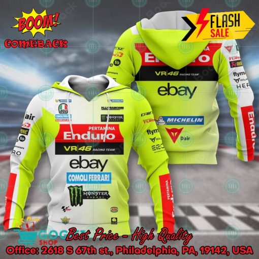 Pertamina Enduro VR46 Racing Team 2024 3D Hoodie Apparel