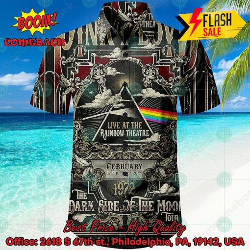 Pink Floyd Rock Band Live At The Rainbow Theatre The Dark Side of the Moon Tour Hawaiian Shirt