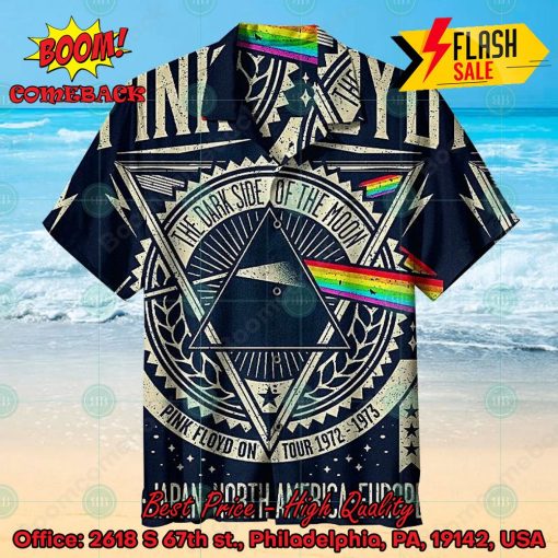 Pink Floyd Rock Band On Tourl 1972 1973 The Dark Side of the Moon Hawaiian Shirt