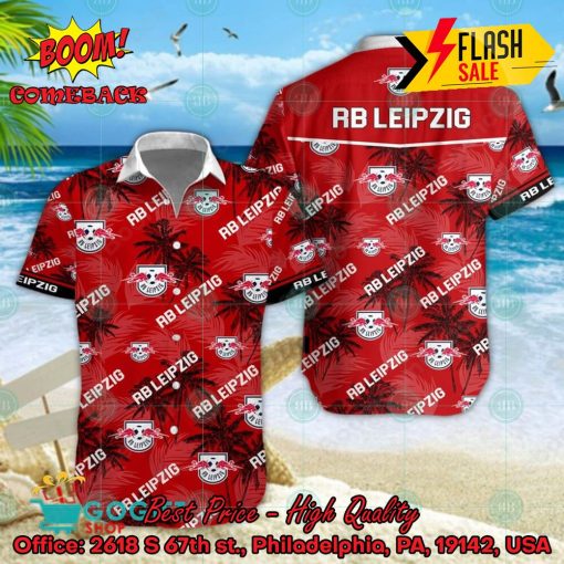 RB Leipzig Coconut Tree Tropical Hawaiian Shirt
