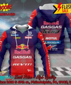 Red Bull GASGAS Tech3 2024 3D Hoodie Apparel