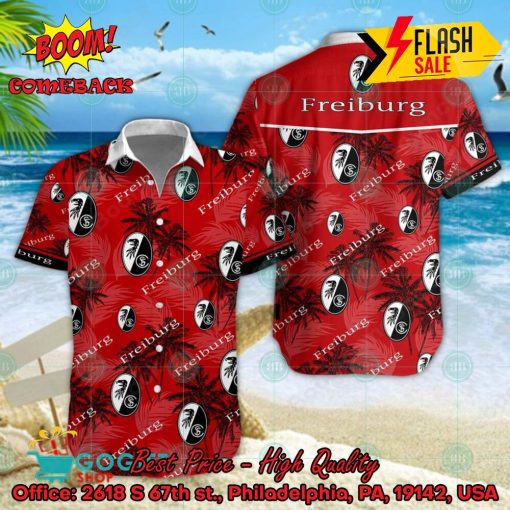 SC Freiburg Coconut Tree Tropical Hawaiian Shirt
