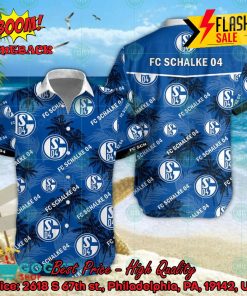 Schalke 04 Coconut Tree Tropical Hawaiian Shirt