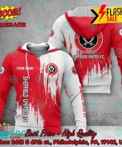Sheffield United FC Painting Personalized Name 3D Hoodie Apparel