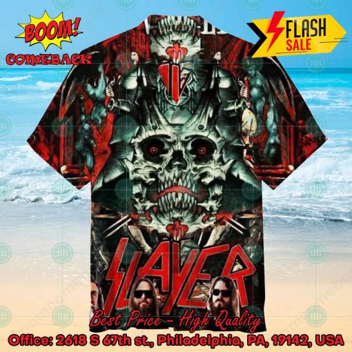 Slayer Metal Band Eviil Skull Hawaiian Shirt