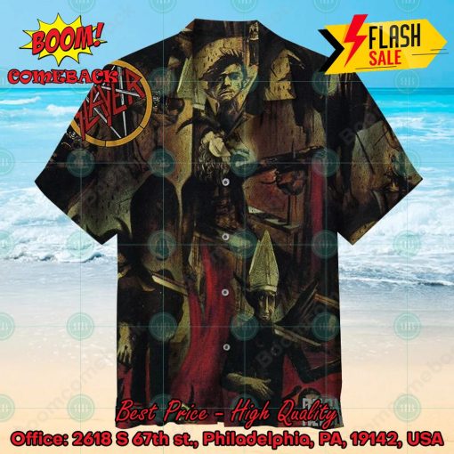 Slayer Metal Band Reign In Blood Album Hawaiian Shirt