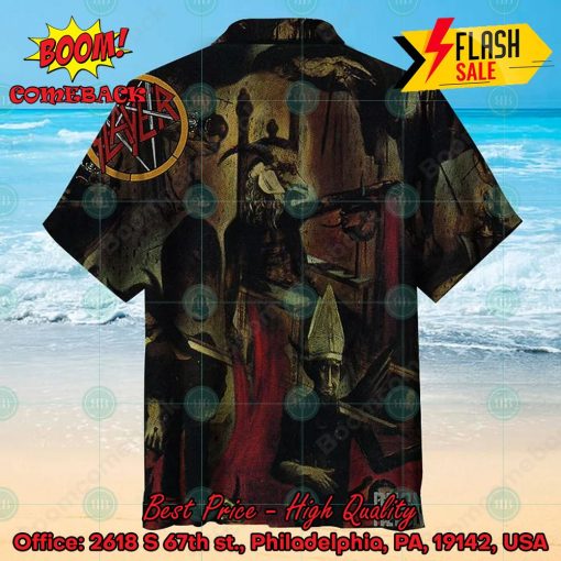 Slayer Metal Band Reign In Blood Album Hawaiian Shirt