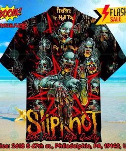 Slipknot Heavy Metal Band Prepare For Hell Tour Hawaiian Shirt