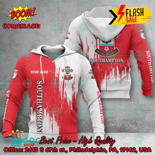 Southampton FC Painting Personalized Name 3D Hoodie Apparel