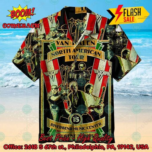 Van Halen Rock Band North American Tour Riverbend Music Center Hawaiian Shirt