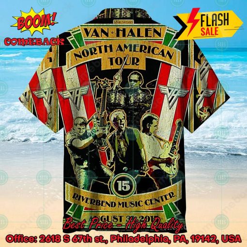 Van Halen Rock Band North American Tour Riverbend Music Center Hawaiian Shirt