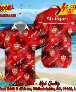 VfB Stuttgart Coconut Tree Tropical Hawaiian Shirt