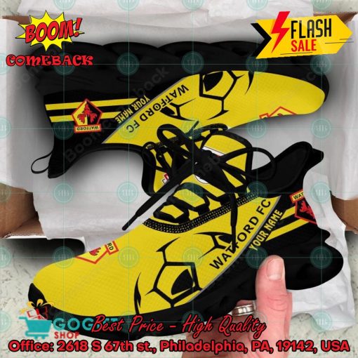 Watford FC Personalized Name Max Soul Sneakers