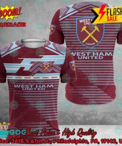 west ham united fc big logo back 3d hoodie apparel 2 FRBdq