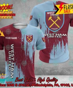 west ham united fc painting personalized name 3d hoodie apparel 2 EQSM0
