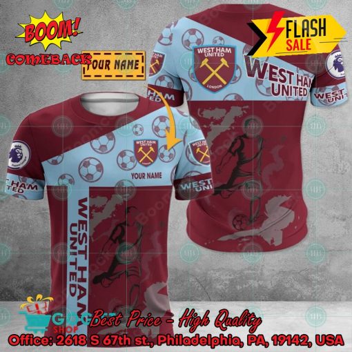West Ham United FC Shooting Personalized Name 3D Hoodie Apparel