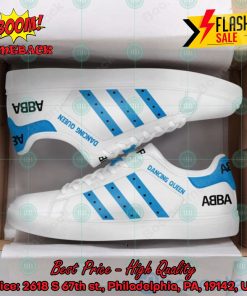ABBA Pop Band Dancing Queen Blue Stripes Style 2 Custom Adidas Stan Smith Shoes