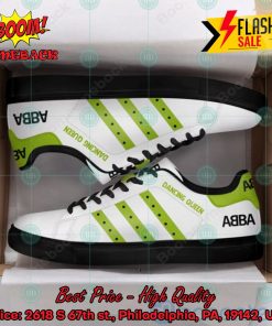 abba pop band dancing queen green stripes style 2 custom adidas stan smith shoes 2 ZicWu