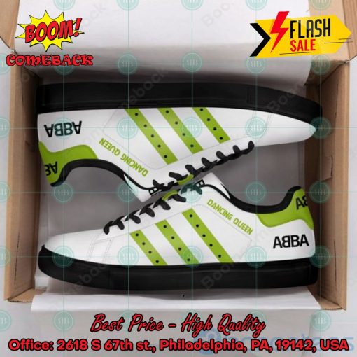 ABBA Pop Band Dancing Queen Green Stripes Style 2 Custom Adidas Stan Smith Shoes