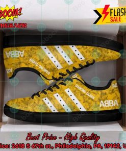 ABBA Pop Band Dancing Queen White Stripes Style 2 Custom Adidas Stan Smith Shoes